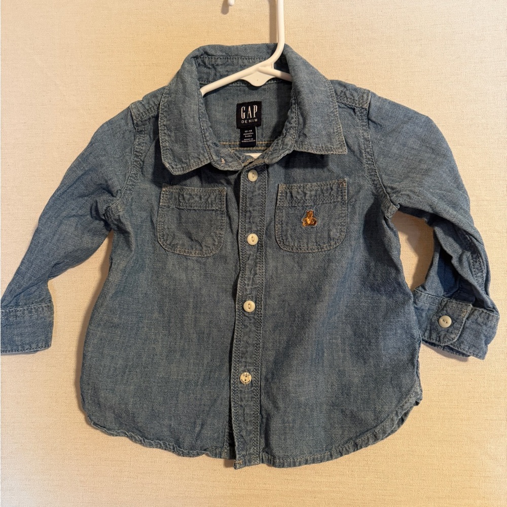 GAP Baby Blue Denim Shirt